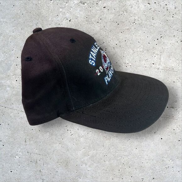 Colorado Avalanche Hat Stanley Cup Champs 2001 Black Low Profile Hat New Era - Picture 3 of 6
